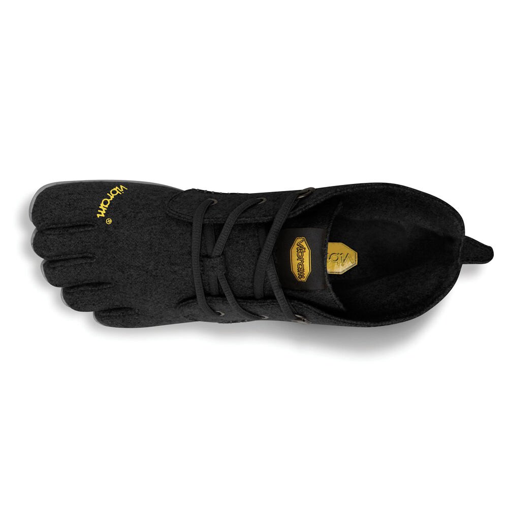 Zapatos Descalzos Mujer Negros/Grises - FiveFingers Cvt-Wool - ISRTPB-678